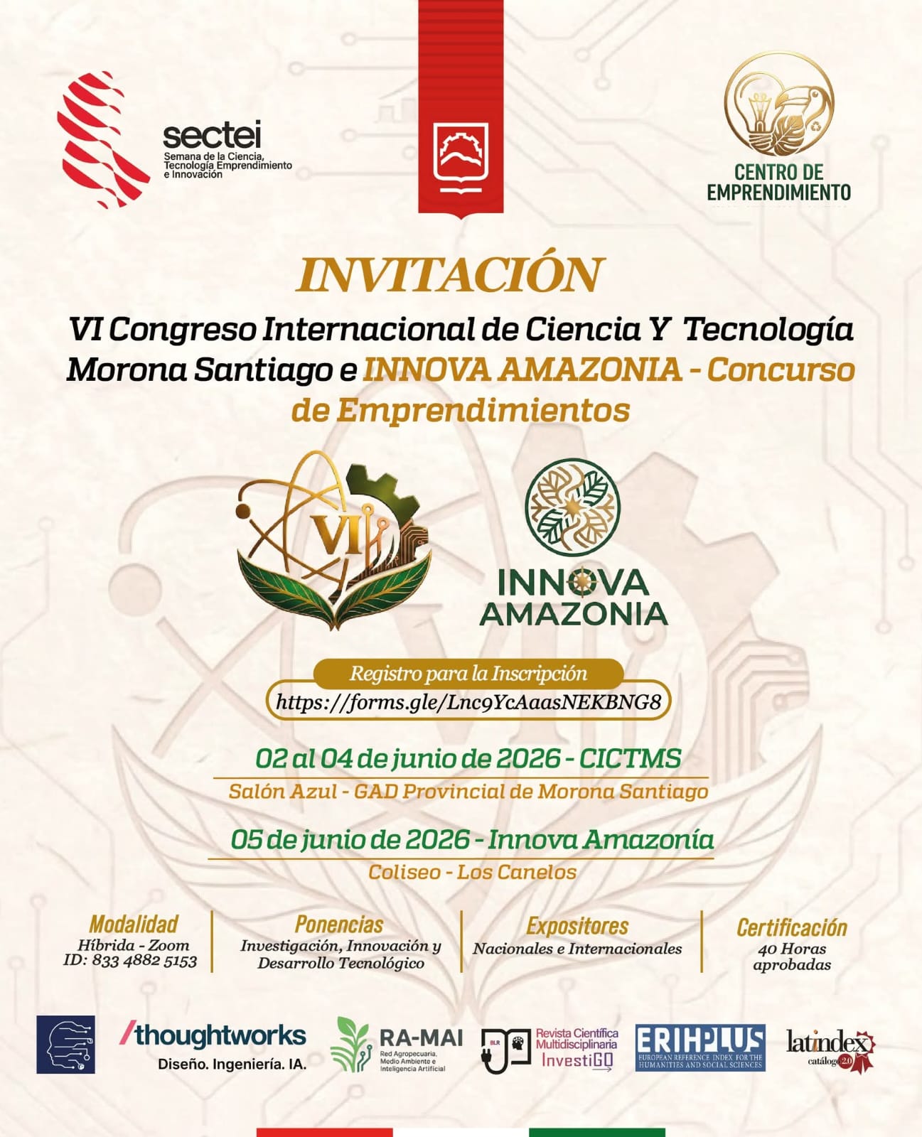 Logo Congreso Ciencia y Tecnología Morona Santiago 2026